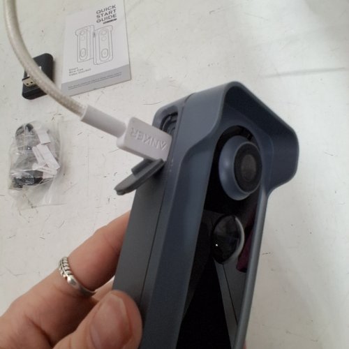 2 K WIRELESS VIDEO DOORBELL WITH MOUNT, MOTION DETECTION, NIGHT VISIONL - 5V 1A - DARK GRAY (MODEL: BELL J11) image 2