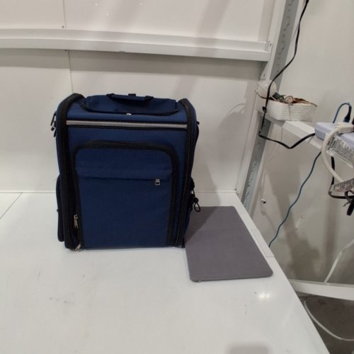 XUANHENG PET CARRIER BACKPACK - LARGE - BLUE AND BLACK image 3