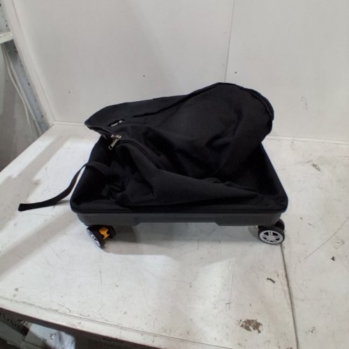 TUGUAN WHEELED CAR SEAT TRAVEL BAG WITH SPINNER WHEELS - 28" X 18" X 18" - BLACK (STYLE: CF-6815) image 3