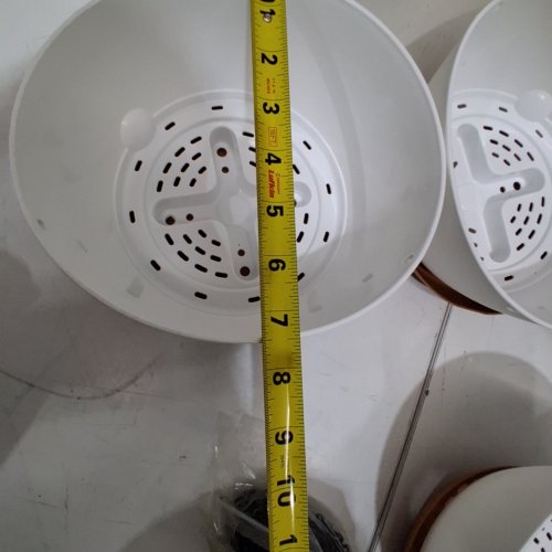 4PK SELF-WATERING AESTHETIC PLANTERS - 7.5" X 10" - WHITE/BROWN image 2