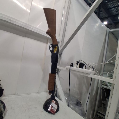 THE REDNECK PLUNGER "THE POO IS THRU" TOILET PLUNGER - 6" X 32.8" - BLACK/BROWN (MODEL: 101724795) image 2