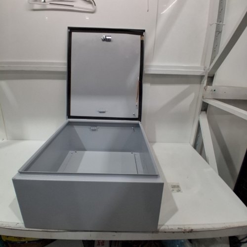 JINDOUZI METAL ELECTRICAL ENCLOSURE BOX - INDDOR/OUTDOOR USE - 20" X 24" X 10" - GREY image 2