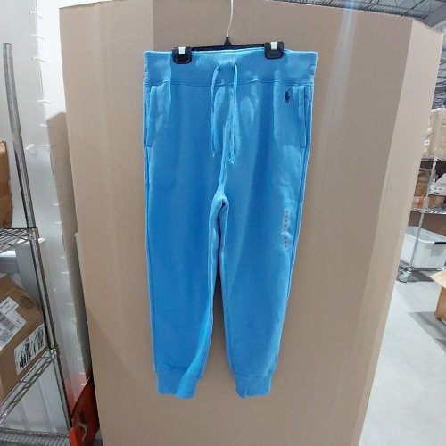 WOMEN'S RALPH LAUREN FLEECE LINED JOGGER SWEATPANTS - MEDIUM - SUMMER BLUE image 2