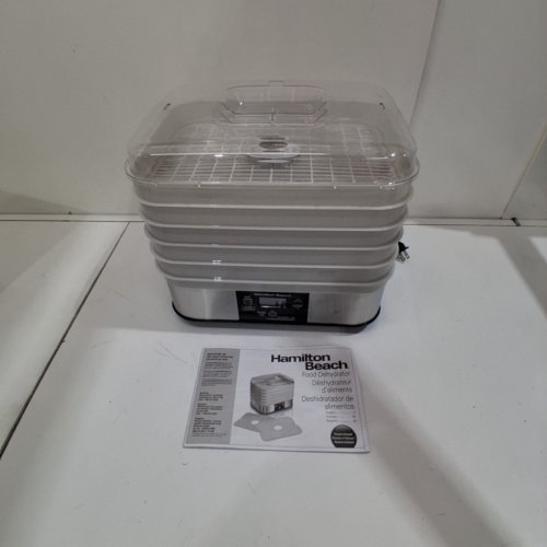 HAMILTON BEACH 5-TRAY STACKABLE DIGITAL FOOD DEHYDRATOR - WHITE (MODEL: 32100C) image 3