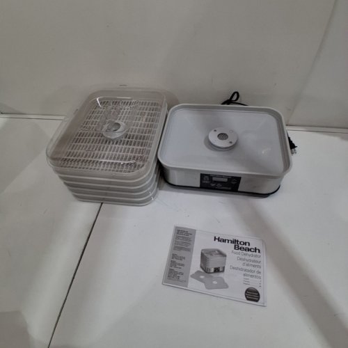 HAMILTON BEACH 5-TRAY STACKABLE DIGITAL FOOD DEHYDRATOR - WHITE (MODEL: 32100C) image 5