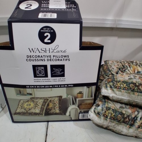 2PK WASH LUXE TOWN & COUNTRY LIVING DECORATIVE PILLOWS - 22" X 22" - MULTICOLOURED (MODEL: 1901552) image 4