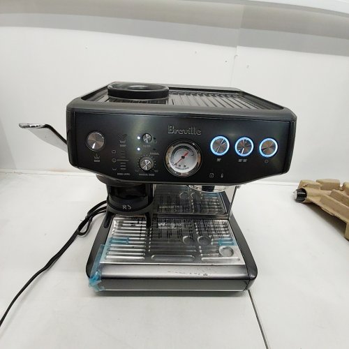BREVILLE THE BARISTA EXPRESS IMPRESS ESPRESSO/COFFEE MACHINE - BLACK TRUFFLE - (MODEL:BES876 BTR) image 2