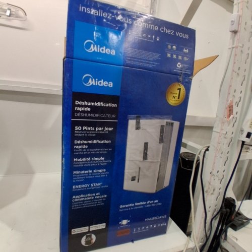 MIDEA ENERGY STAR CERTIFIED DEHUMIDIFIER WITH REUSABLE AIR FILTER AND APP CONTROL - 4,500 SQ.FT - 23.6L - WHITE (MODEL: MAD50C1AWS-A) image 5