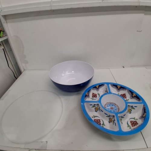 4PC PANDEX MELAMINE SERVING SET, BLUE PATTERN (MODEL:1901790) image 2