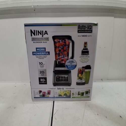 NINJA PROFESSIONAL PLUS AUTO IQ BLENDER DUO - 72OZ & 24OZ CONTAINERS - 1400W - BLACK (MODEL: BN751C) image 3