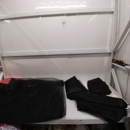 MESH FABRIC GAZEBO NETTING REPLACEMENT PANELS - 4-PANELS, 11FT EACH - BLACK image 2