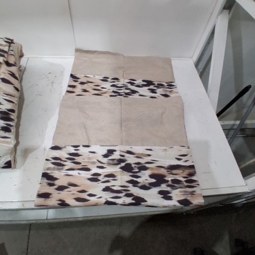 3PC KENNETH COLE PRINTED COMFORTER - 92" X 96" | FULL / QUEEN - BEIGE, BLACK AND WHITE image 8