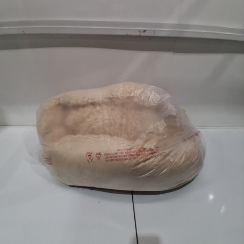 AMAZON BASICS WASHABLE DONUT PET BOLSTER BED WITH REMOVABLE COVER - 36"X36" - BEIGE (MODEL: YF91203MC-BE) image 4