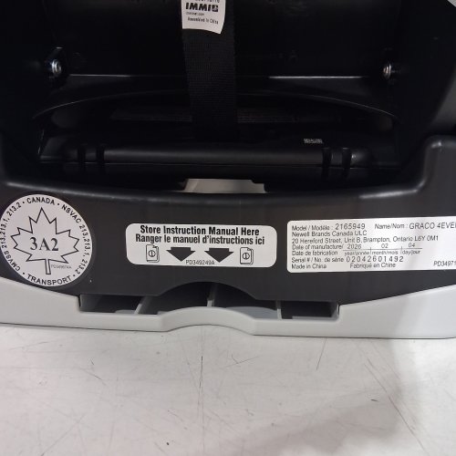 GRACO 4EVER 4-IN-1 CAR SEAT WITH RAPID REMOVE COVER - LOFTON STYLE - GREY - (MODEL: 2165949) image 2