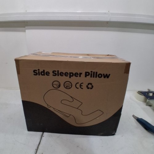 2PC ADULT SIDE SLEEPER PILLOWS WITH ARM HOLE - WHITE image 3