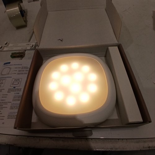 TEDMOS LED MOTION SENSOR IP54 WATERPROOF SHOWER CEILING LIGHT - 550 LM 12000 MAH - WHITE (MODEL: TD-CL) image 2