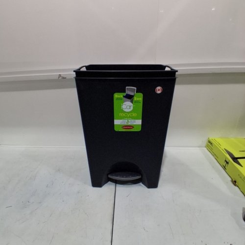 MISTRAL ICAN STEP FLIP TOP GARBAGE TRASH BIN WITH REMOVABLE LINER - 50L - GREY image 2