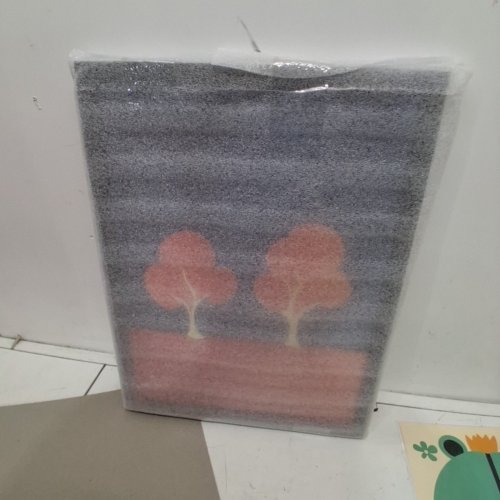 FRAMED ABSTRACT MATISSE STYLE TREES FOREST PAINTING - 13" X 17" image 5