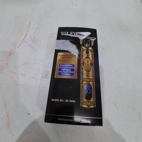 5PC SOLATI PROFESSIONAL HAIR CLIPPERS BEARD TRIMMER - GOLD ( MODEL: JM-700AL) image 5