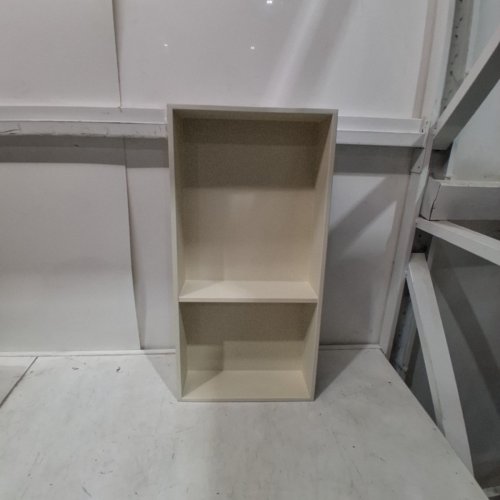 TWO-TIER SHOWER NICHE SHELF - 12" X 24" - WHITE / CREAM image 2