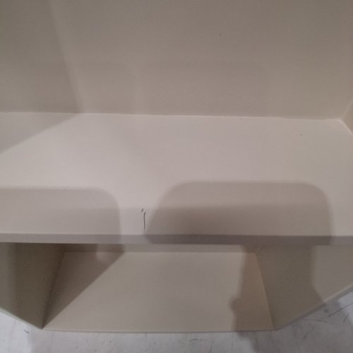 TWO-TIER SHOWER NICHE SHELF - 12" X 24" - WHITE / CREAM image 3