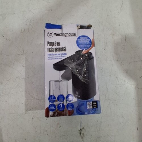 WESTINGHOUSE USB RECHARGEABLE WATER PUMP DISPENSER - 3.7 V - BLACK (MODEL: WWRP-138) image 5