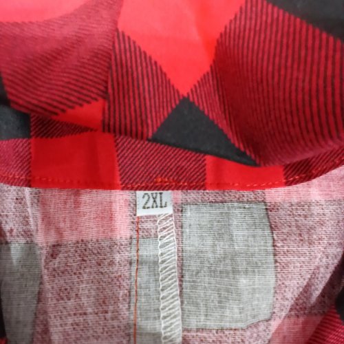 WOMENS VINTAGE PLAID FLAIR DRESS - 2XL - RED / BLACK image 3