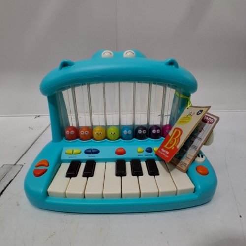 BATTAT HIPPO POP KEYBOARD WITH LIGHTS AND SOUNDS - BLUE (MODEL: BX2297Z) image 3