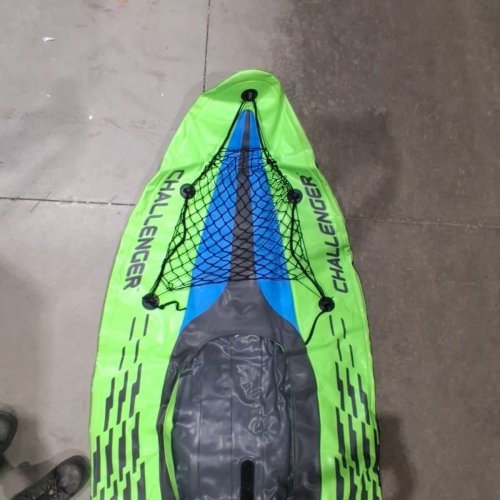 INTEX K1 CHALLENGER 1-PERSON INFLATABLE KAYAK - BLUE/GREEN image 4