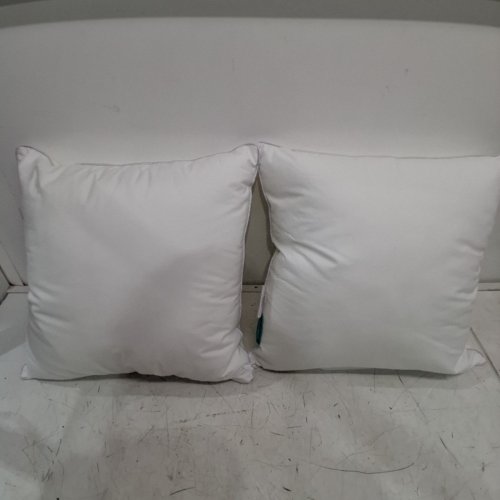 2PK OUBONUN THROW PILLOW INSERTS - 16"X16" - WHITE image 2