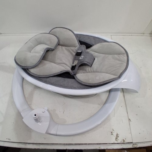 MUNCHKIN LIGHTWEIGHT SMART BLUETOOTH BABY SWING WITH NATURAL SWAY IN 5-SPEED & REMOTE - WHITE/GREY - (MODEL: MKCA0788 / 34499001) image 4