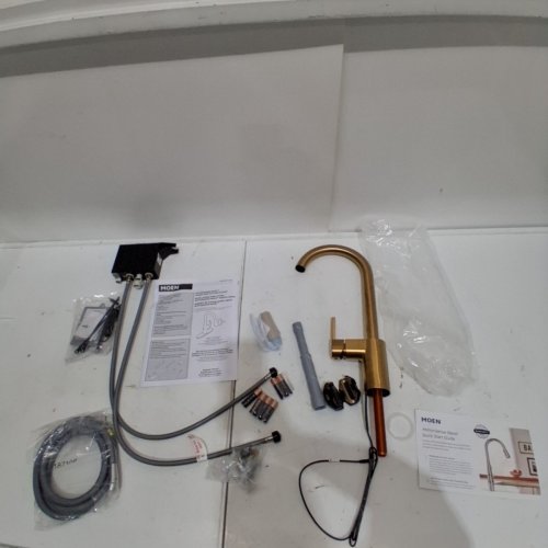 MOEN ALIGN MOTIONSENSE WAVE SENSOR TOUCHLESS PULLDOWN FAUCET - BRUSHED GOLD (MODEL: 7565EWBG) image 2