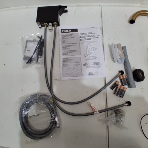 MOEN ALIGN MOTIONSENSE WAVE SENSOR TOUCHLESS PULLDOWN FAUCET - BRUSHED GOLD (MODEL: 7565EWBG) image 3
