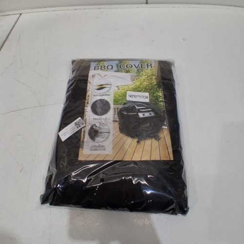 55" BBQ COVER WEATHER PROOF - BLACK image 2