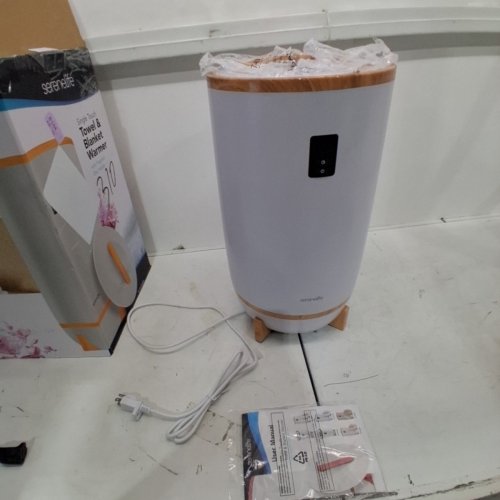 SERENELIFE TOWEL & BLANKET WARMER BUCKET - 20L CAPACITY - 12" X 12" X 21.5" - WHITE (MODEL: SLTLW400) image 3