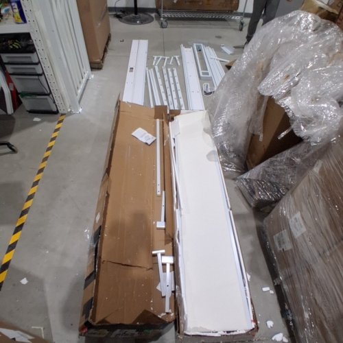 LIKIMIO BED FRAME WITH STORAGE HEADBOARD & CHARGING STATION - CALIFORNIA KING - WHITE (MODEL:HK-CKBF-008W) image 3