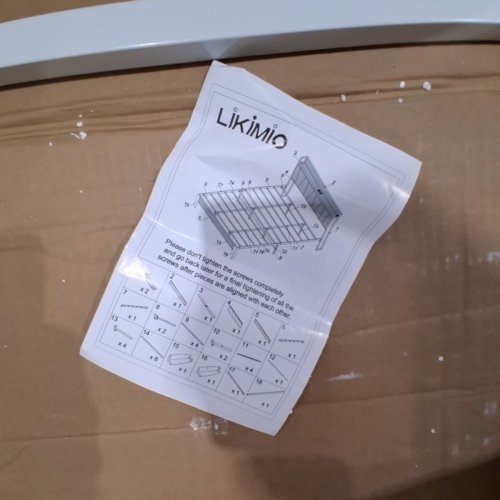 LIKIMIO BED FRAME WITH STORAGE HEADBOARD & CHARGING STATION - CALIFORNIA KING - WHITE (MODEL:HK-CKBF-008W) image 5