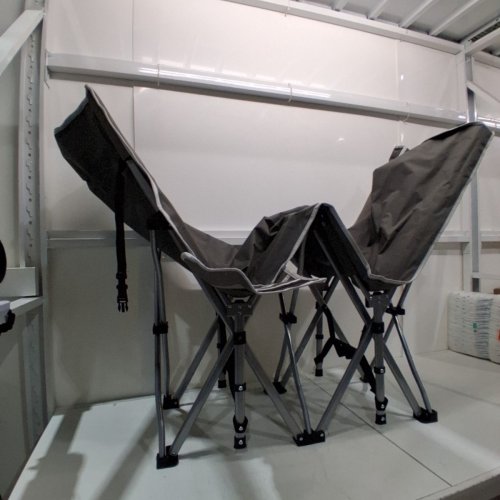 RESTAR HEAVY DUTY OUTDOOR CAMPING FOLDING BED COT 75" X 28" - GREY image 2