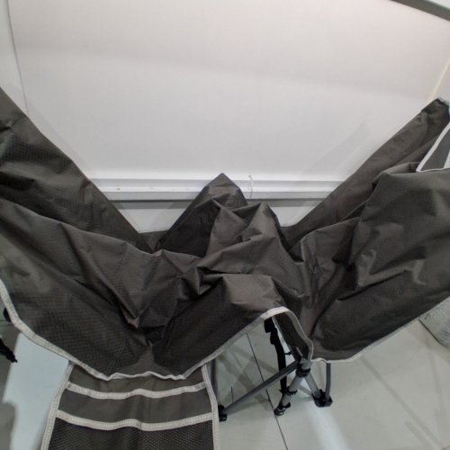 RESTAR HEAVY DUTY OUTDOOR CAMPING FOLDING BED COT 75" X 28" - GREY image 3