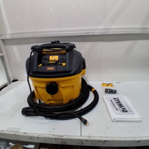 DEWALT HEPA DUST EXTRACTOR WITH AUTOMATIC FILTER CLEANING - 8GAL - 15FT HOSE - BLACK/YELLOW (MODEL: DWV010) image 3