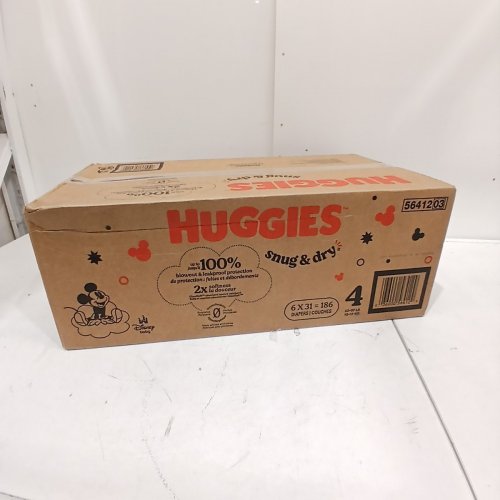 186PK HUGGIES SNUG AND DRY DIAPERS - SIZE 4 image 2