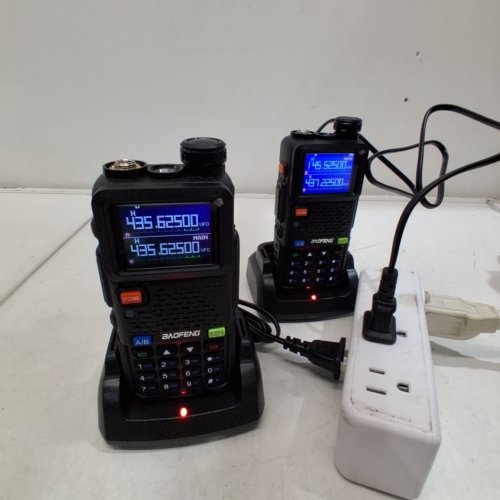 2PK BAOFENG UPGRADED TWO-WAY AMATEUR RADIO WALKIE TALKIES WITH RECHARGEABLE BATTERIES - - BLACK (MODEL: UV-5RH) image 3