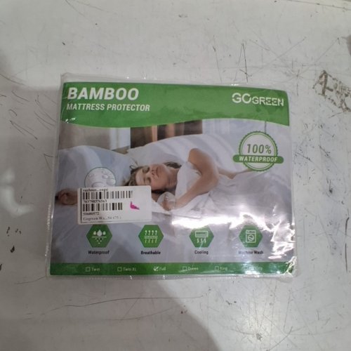 GOGREEN BAMBOO WATERPROOF MATTRESS PROTECTOR - FULL - WHITE image 2
