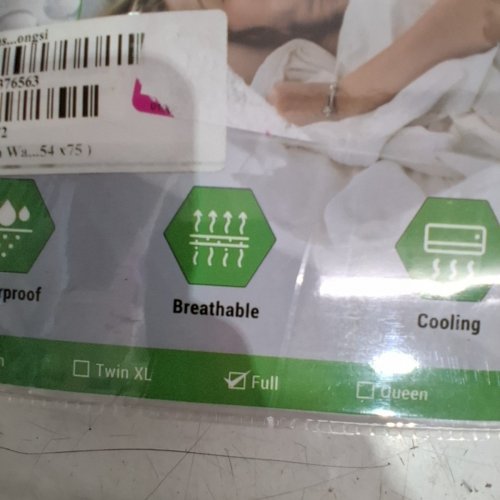GOGREEN BAMBOO WATERPROOF MATTRESS PROTECTOR - FULL - WHITE image 3