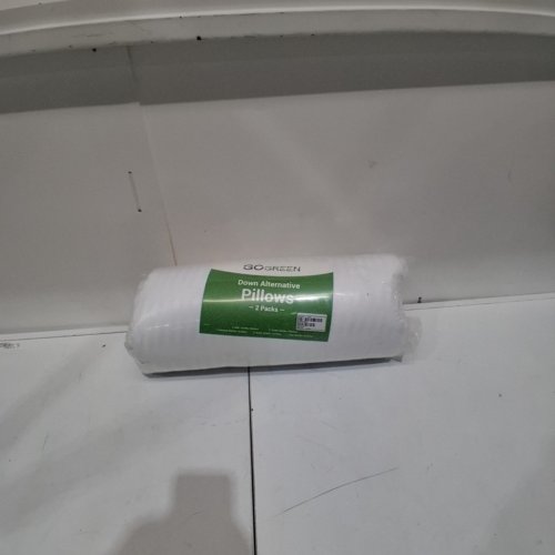 2PK GO GREEN POLYESTER PILLOWS - KING SIZE - WHITE image 2