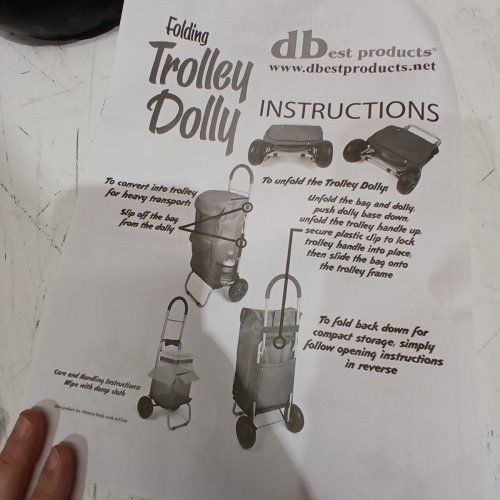 DBEST TROLLEY DOLLY FOLDABLE BLACK image 3