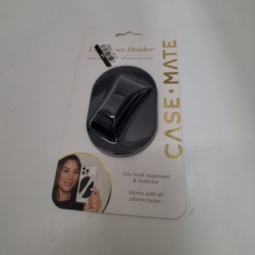 CASE MATE ADHESIVE SILICONE LIP GLOSS HOLDER - UNIVERSAL - BLACK image 2