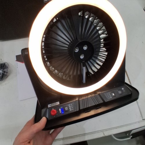 INFINITY X1 SOLAR MISTING FAN- 500LUMENS - BLACK (MODEL: 1985328) image 2