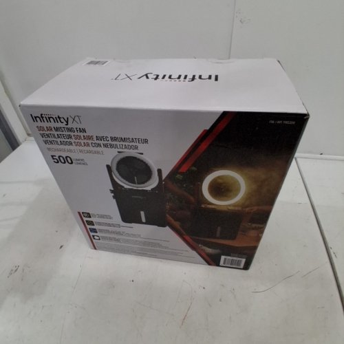INFINITY X1 SOLAR MISTING FAN- 500LUMENS - BLACK (MODEL: 1985328) image 4