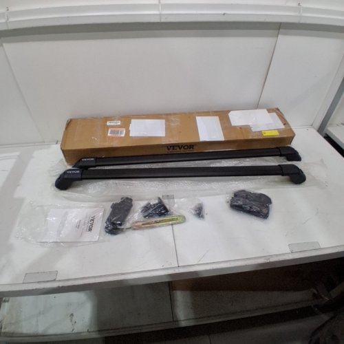VEVOR UNIVERSAL ROOF RACK CROSS BARS - 41.3" - 155LBS MAX - BLACK - (MODEL: HJ-RB017) image 2